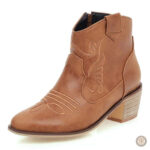 Boots Western Vegan pour femme, style cowboy moderne