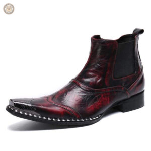 Boots Western Carrées pour homme en style cowboy