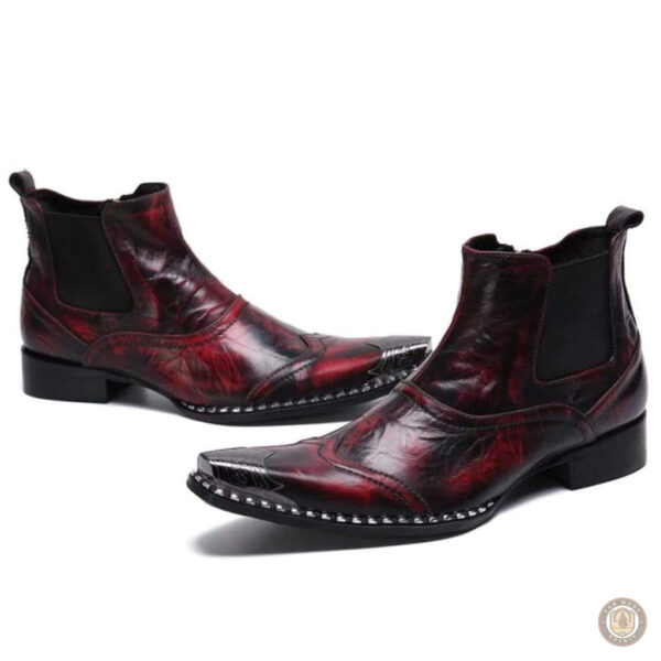 Bottes cowboy homme avec design carré et élégant