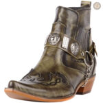 Boots Western Kaki pour homme, style cowboy intemporel