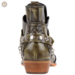 Chaussures western élégantes en kaki pour hommes modernes