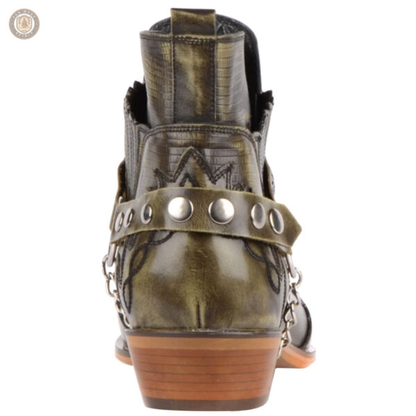 Chaussures western élégantes en kaki pour hommes modernes