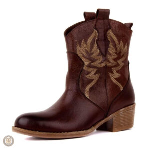 Boots Western Femme Taupe élégantes et confortables