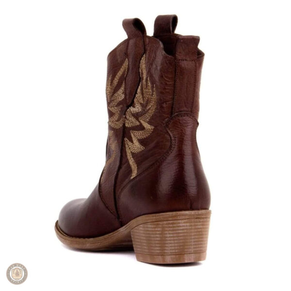 Bottes Cowboy Femme en taupe, style western classique