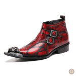 Boots Western Rouge pour homme