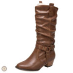 Bottes noires femme, look cowboy chic et moderne