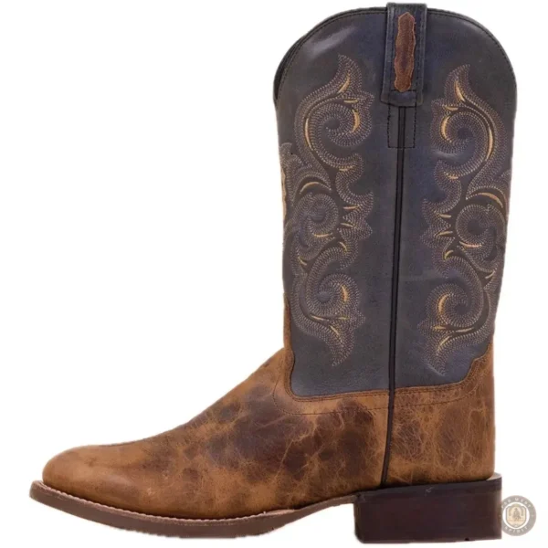 Bottes cowboy vintage pour homme en cuir authentique