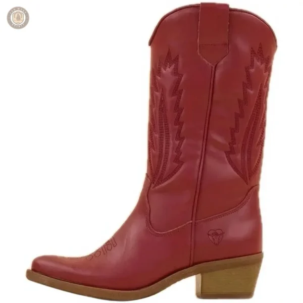 Bottes cowboy rouges pour femmes élégantes et audacieuses