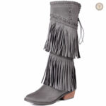 Bottes Country avec franges pour un style western féminin