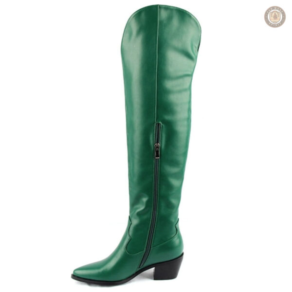 Bottes Cowboy Vertes pour femme, style classique et tendance