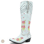 Bottes cowboy femme à talon, style western élégant