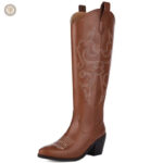 Bottes Western pour femme, style cowboy élégant