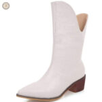 Bottes Country Blanches pour femme