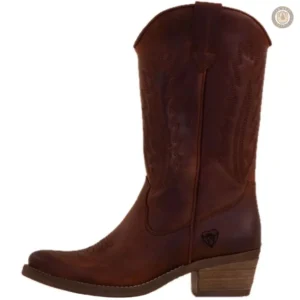 Bottes Country en cuir pour femme, style cowboy élégant