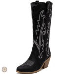 Bottes Cowboy Femme Noires élégantes et intemporelles