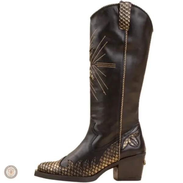 Bottes Cowboy Femme Country Santa Fe en cuir