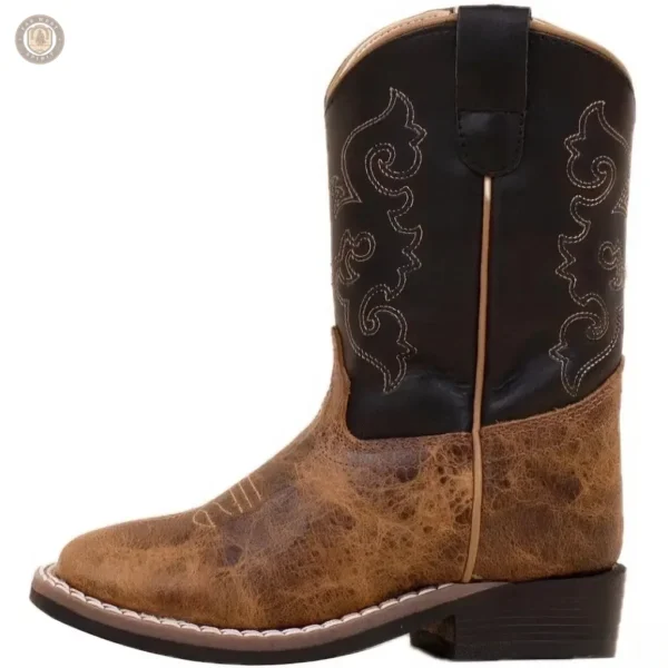 Bottes cowboy pour bébé en cuir souple
