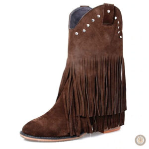 Bottes Cowboy Femme en daim élégant