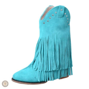 Chaussures cowboy femme, tendance en daim doux