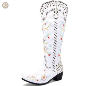Bottes Cowboy Blanches Femme élégantes et stylées