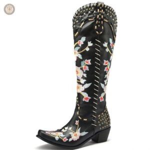 Bottes western blanches pour femme, parfaites pour l'été