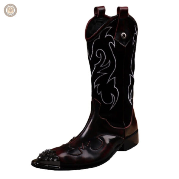 Bottes cowboy Santiags en cuir authentique