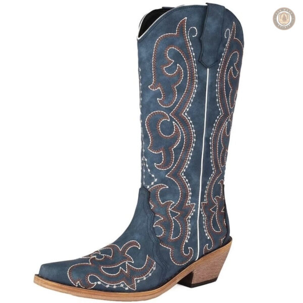 Bottes Cowboy Femme Bleues pour un style country élégant