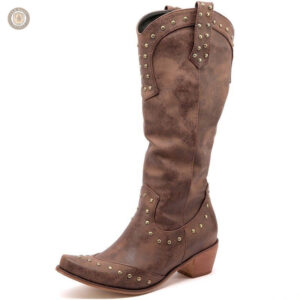 Bottes cowboy marron pour femme élégantes et confortables