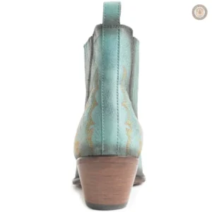 Bottes cowboy féminines en teinte turquoise vibrante