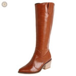 Style western élégant avec tige haute et confort optimal