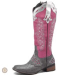 Bottes femme style country avec design classique