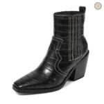 Bottes Cowboy Femme au style crocodile