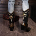 Bottes en cuir style cowboy, robustesse et esthétisme réunis