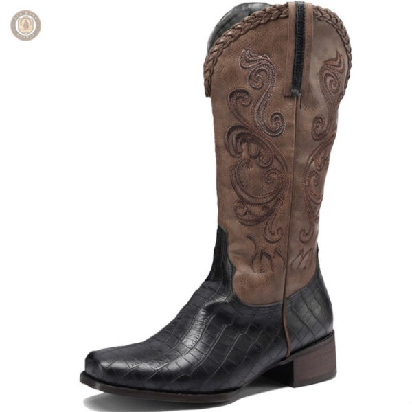 Bottes Cowboy Vintage pour femme, style western élégant