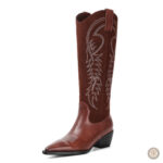Bottes Cowboy Femme en cuir, style classique