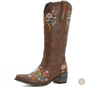 Bottes Western Femme en cuir élégant