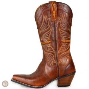 Bottes Santiags Femme en cuir élégant
