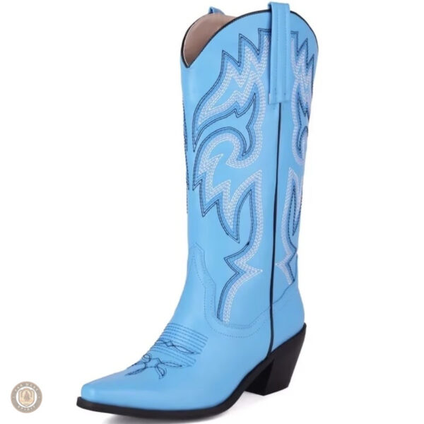 Bottes cowboy féminines, design Esprit avec finition soignée