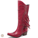 Bottes Chic en cuir pour un look cowboy tendance