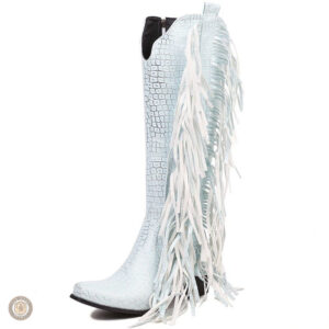 Bottes Cowboy Femme blanches au style tendance et décontracté