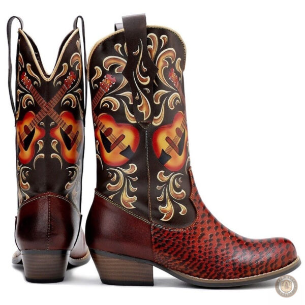 Bottes à bouts ronds pour un style Western intemporel