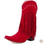 Bottes Western Rouges Femme élégantes et confortables
