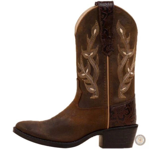 Bottes Western pour fillette, style cowboy élégant