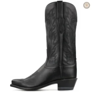 Bottes Western Noires en Cuir pour homme