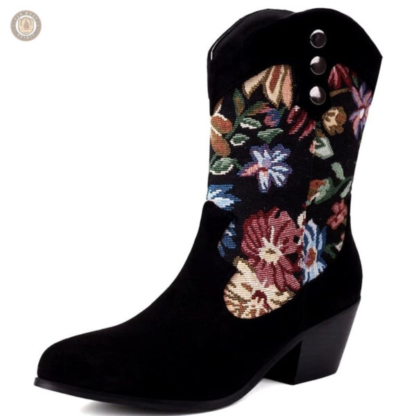 Bottines Cowboy à Talon Haut pour Femme