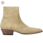 Chaussures cowboy en beige camel pour homme