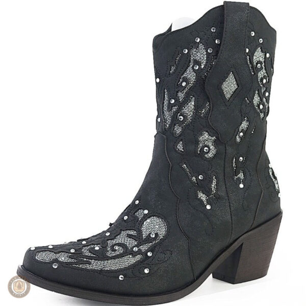 Bottines Country Club pour femme, style cowboy élégant