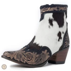 Bottines Cowboy Femme élégantes en cuir