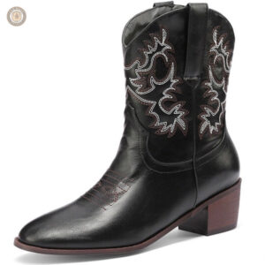 Chaussures Cowboy élégantes en marron pour femme