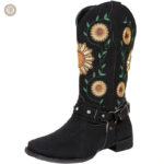 Chaussures de cowboy pour femme, look tendance et confortable